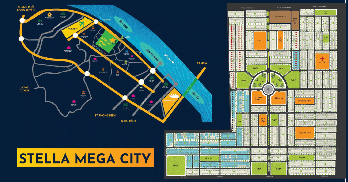 vị trí dự án stella mega city
