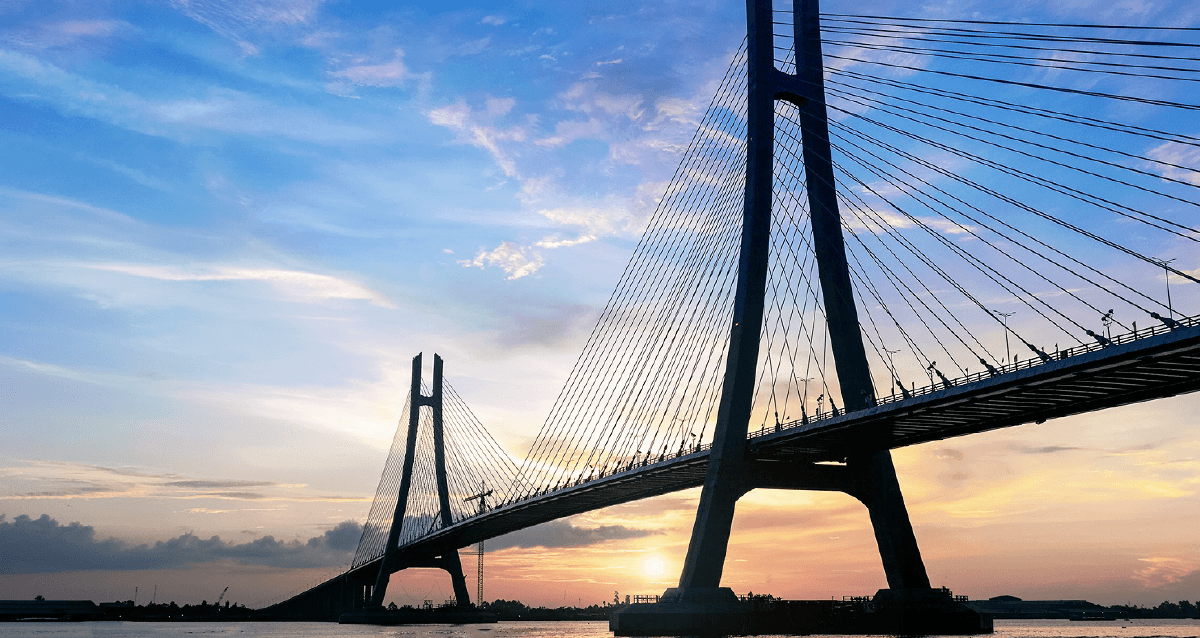 Cầu Vàm Cống – công trình giao thông quan trọng tại Tây Nam Bộ.
